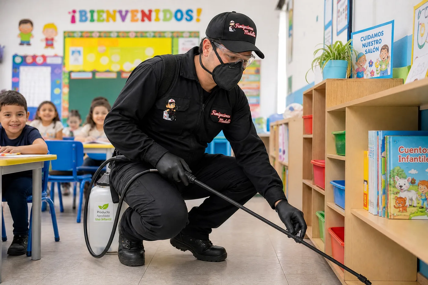 Control de plagas en colegios y escuelas de Medellin